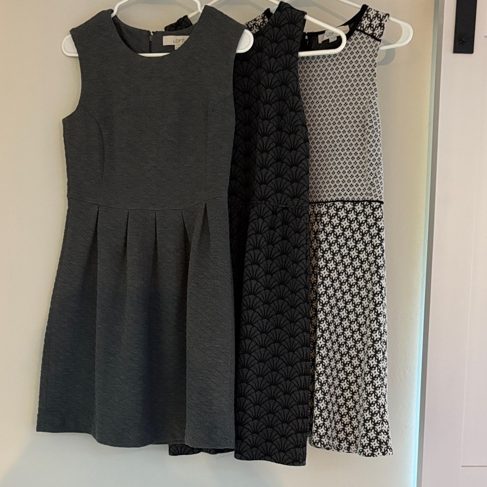3 LOFT Dresses sold together, Size 2P